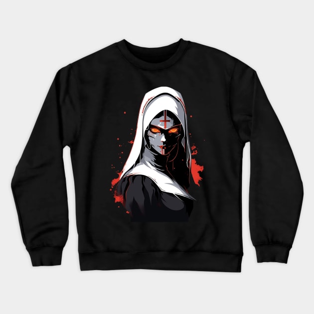 nun Crewneck Sweatshirt by lets find pirate